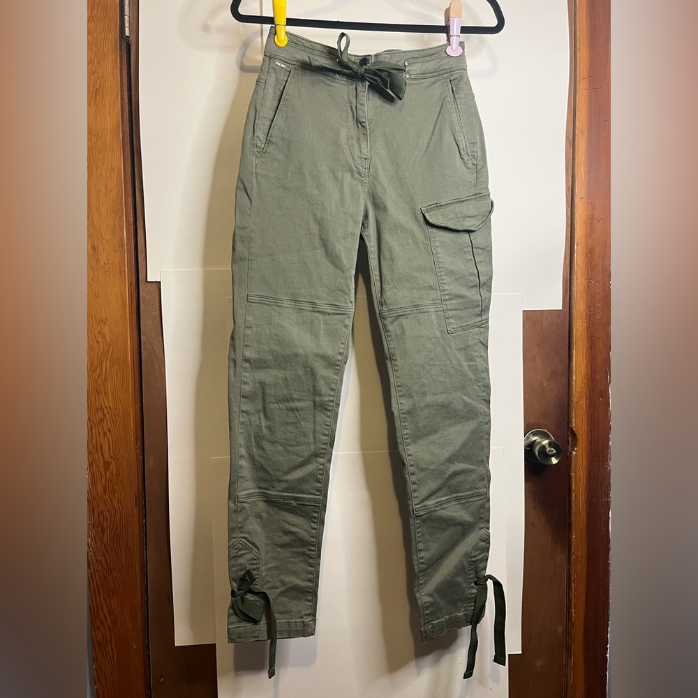 G-Star Raw Women’s 26x28 Green Blossite High Straight Cargo Pants